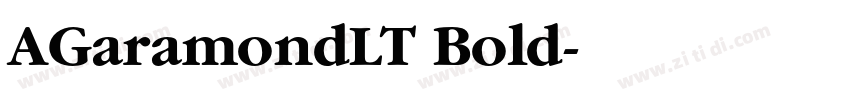 AGaramondLT Bold字体转换